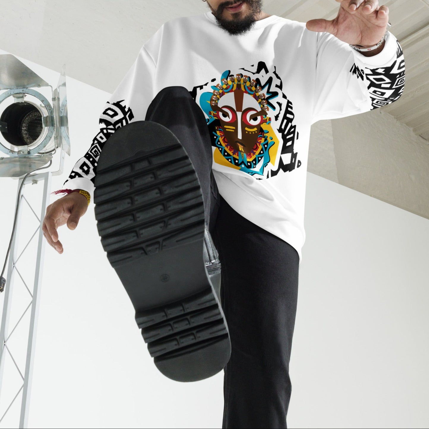 Iyoba All-Over Print Sweatshirt