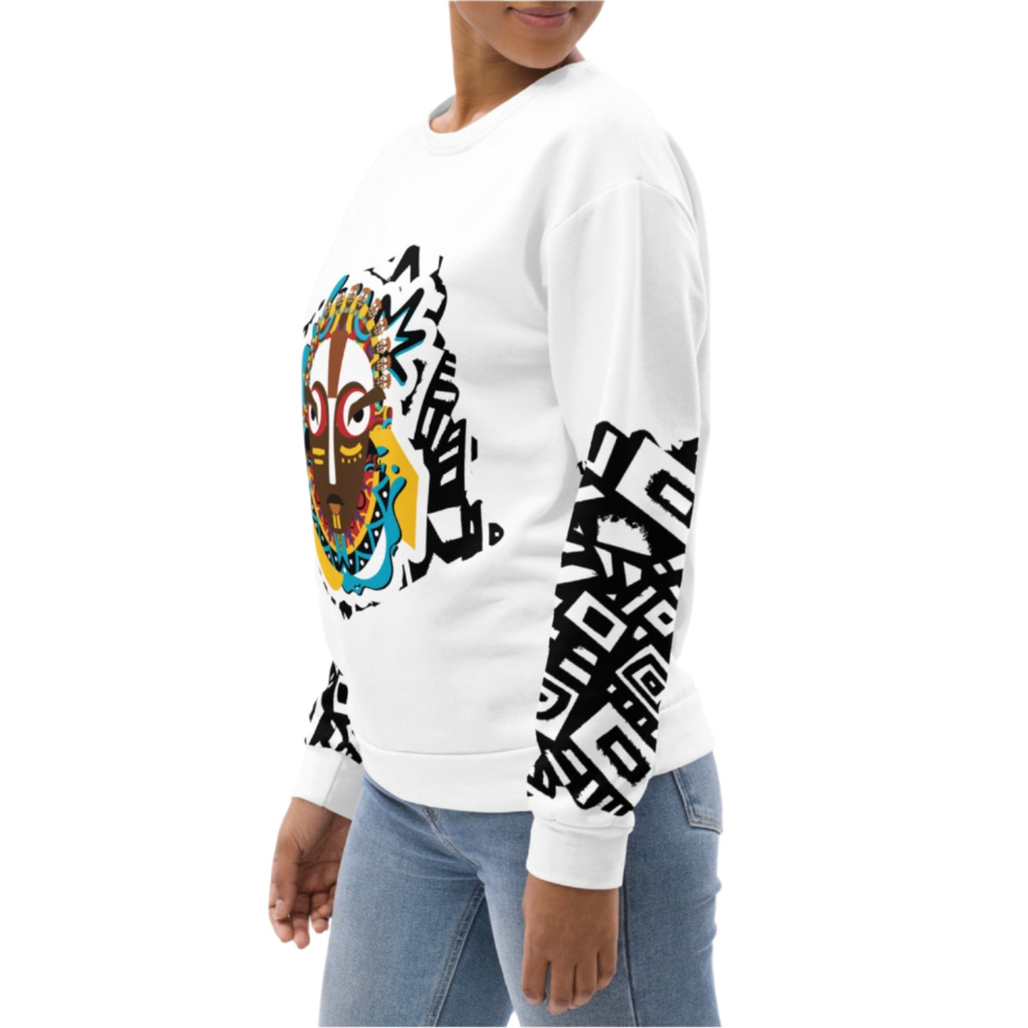 Iyoba All-Over Print Sweatshirt