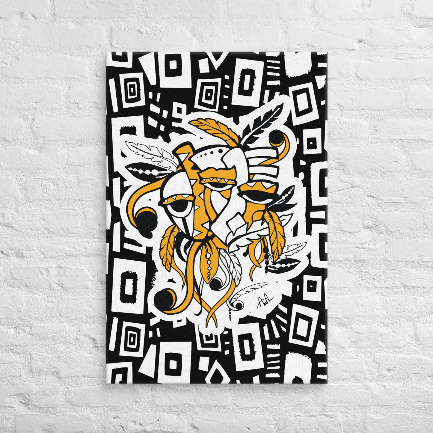 Nema Mask Canvas Print