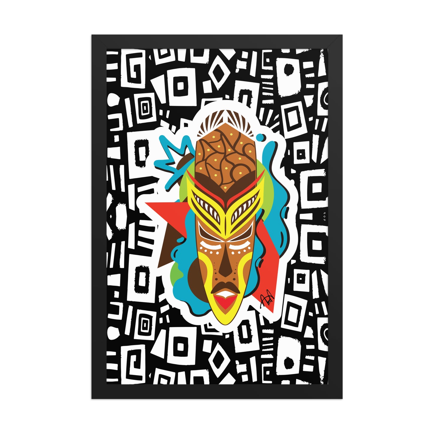 Ubara Framed Digital Painting