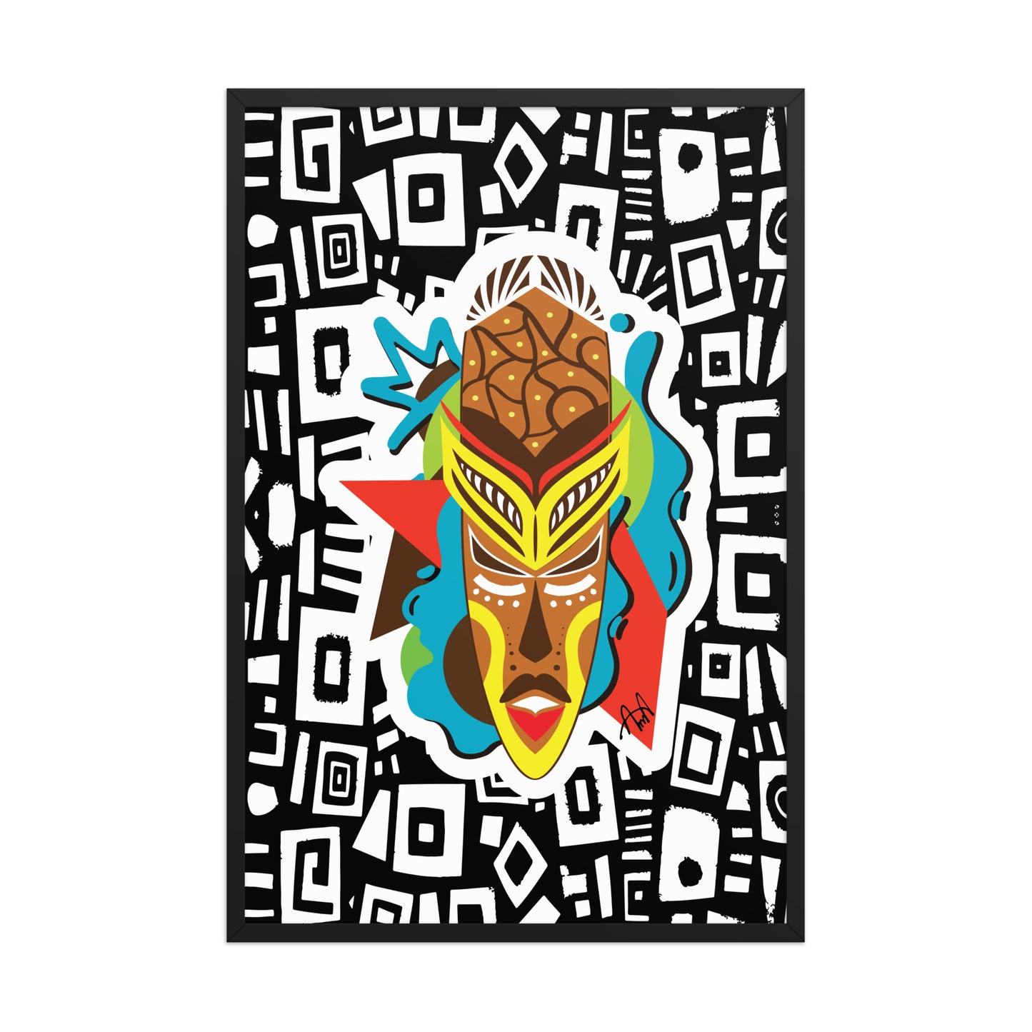 Ubara Framed Digital Painting
