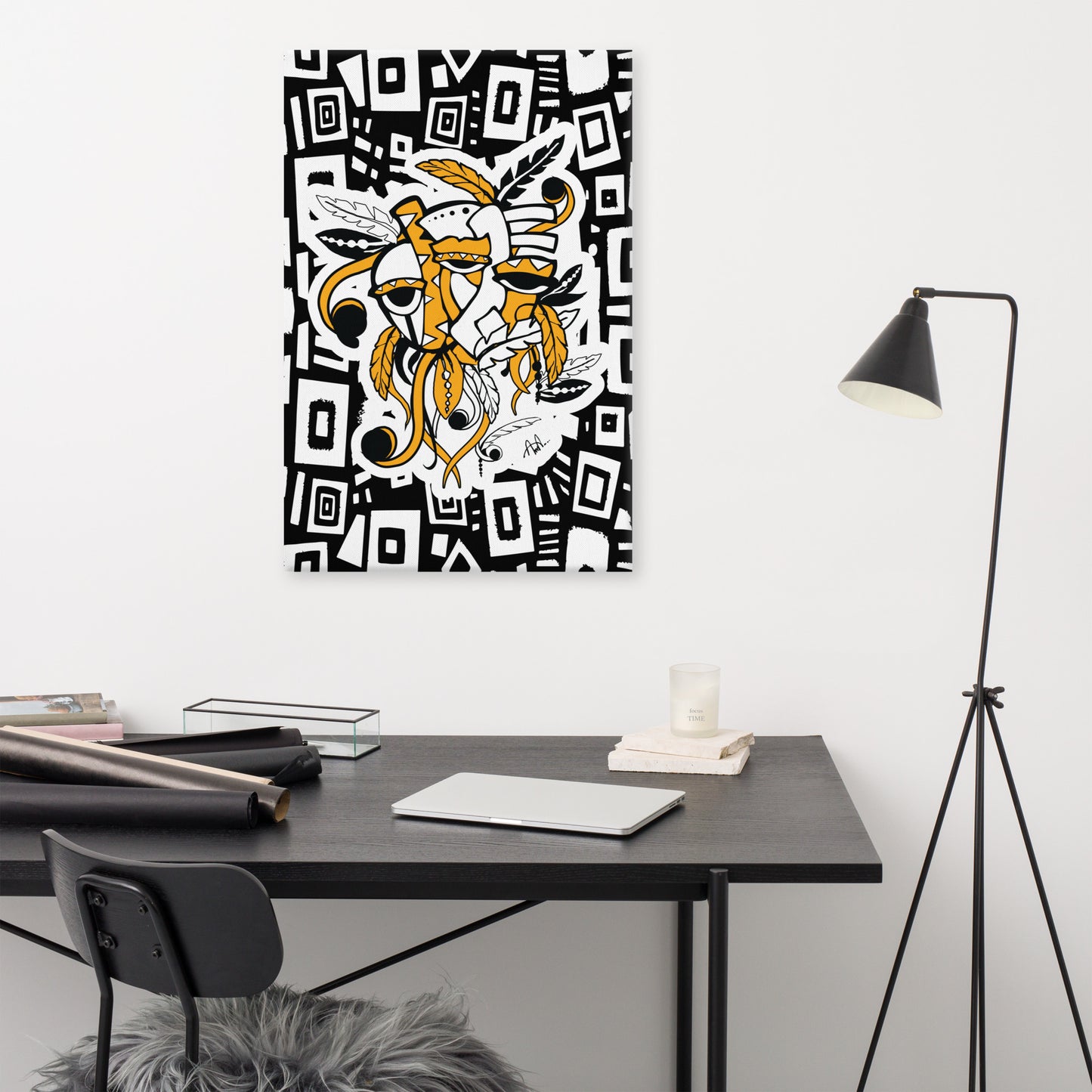 Nema Mask Canvas Print
