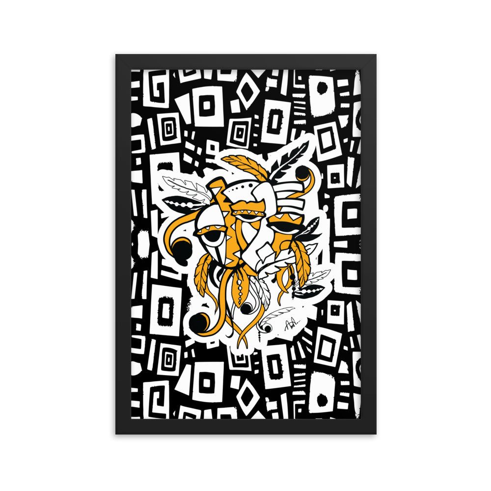 Nema Mask Framed Digital Painting