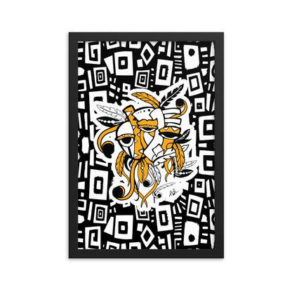 Nema Mask Framed Digital Painting
